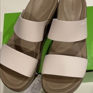 Crocs women Brooklyn mid wedge sandal